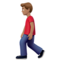 Person Walking - Medium emoji on Apple